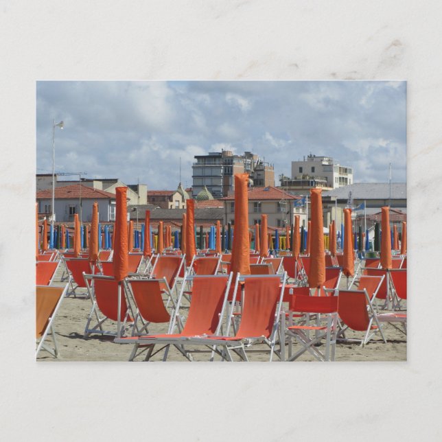 Carte Postale Chaises de plage (Devant)