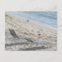 Chaises de plage au bord du rivage Photographie cô