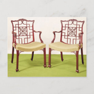 Carte Postale Chaises en acajou Chippendale
