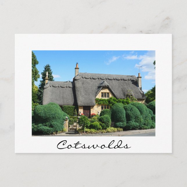 Carte Postale Chalet de toit de chaume à Chipping Campden (Devant)
