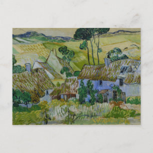Carte Postale Chalets De Chalet vintage Van Gogh Sur Une Colline