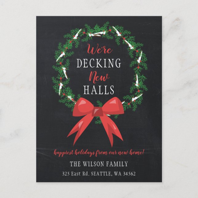 Carte Postale Chalk Deck The New Halls Moving Faire-part (Devant)