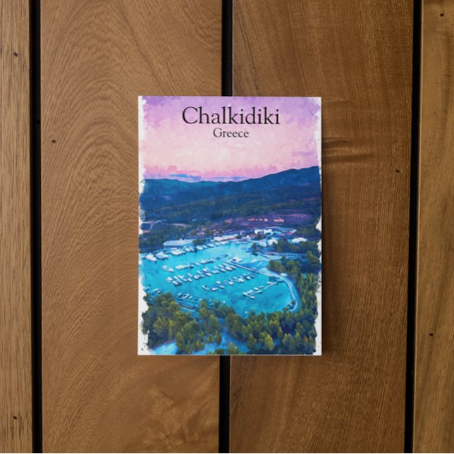 Carte Postale Chalkidiki Grèce Paysage (chalkidiki greece postcard)