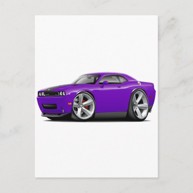 Carte Postale Challenger SRT8 Purple-Black (Devant)