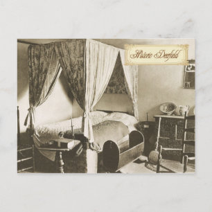 Carte Postale Chambre coloniale dans Historic Deerfield, MA