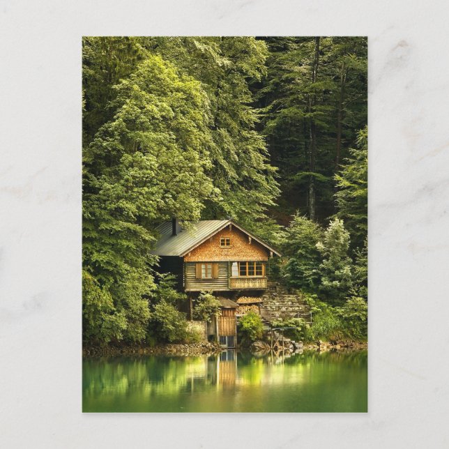 Carte Postale Chambre de lac cabin (Devant)