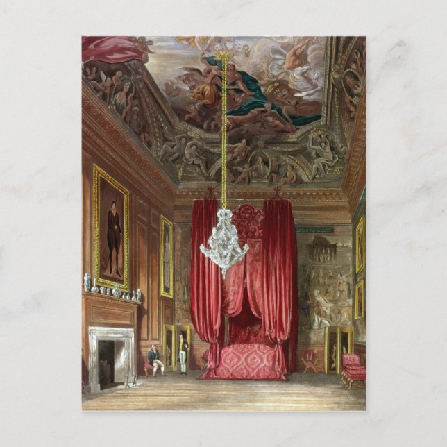 Carte Postale Chambre de lit de l'état de Queen Mary, Hampton (Devant)