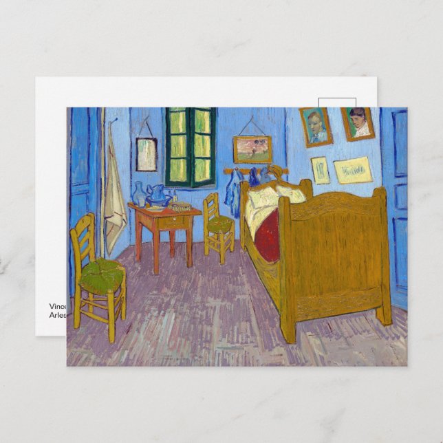 Carte Postale Chambre de Vincent à Arles | Van Gogh | (Devant / Derrière)