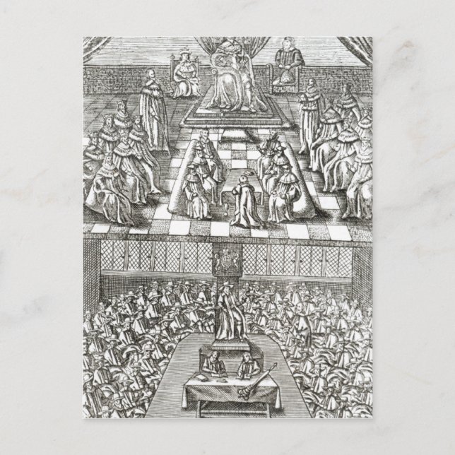 Carte Postale Chambres du Parlement en 1640 (Devant)