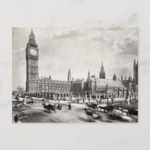 Carte Postale Chambres du Parlement et Westminster Hall Londres