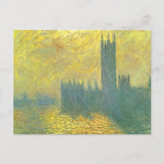 Carte Postale Chambres du Parlement, Stormy Sky par Claude Monet (Devant)