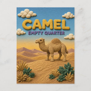 Carte Postale Chameau Empty Quarter Moderne KlayKoo