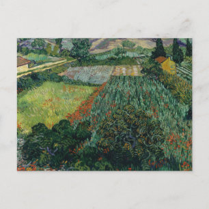 Carte Postale Champ avec des pavois   Vincent van Gogh