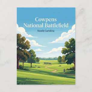 Carte Postale Champ de bataille national de Cowpens Caroline du 