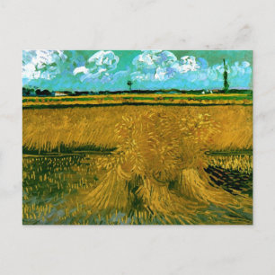 Carte Postale Champ de blé avec les civelles, Van Gogh Fine Art
