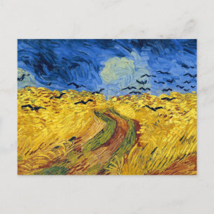 Carte Postale Champ de blé de Van Gogh peinture impressionniste