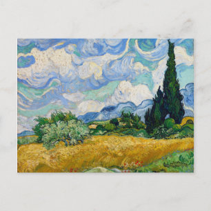 Carte Postale Champ de blé de Vincent Van Gogh
