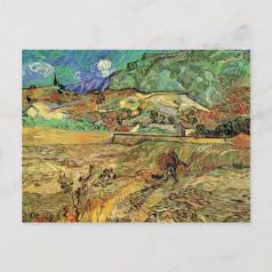 Carte Postale Champ de blé fermé w Paysan par Vincent van Gogh