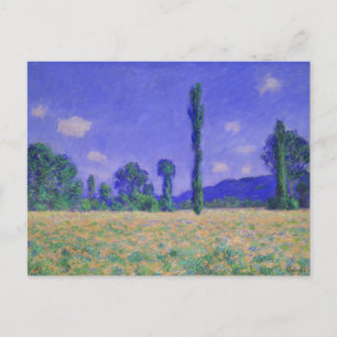 Carte Postale Champ de coquelicots vintage Claude Monet