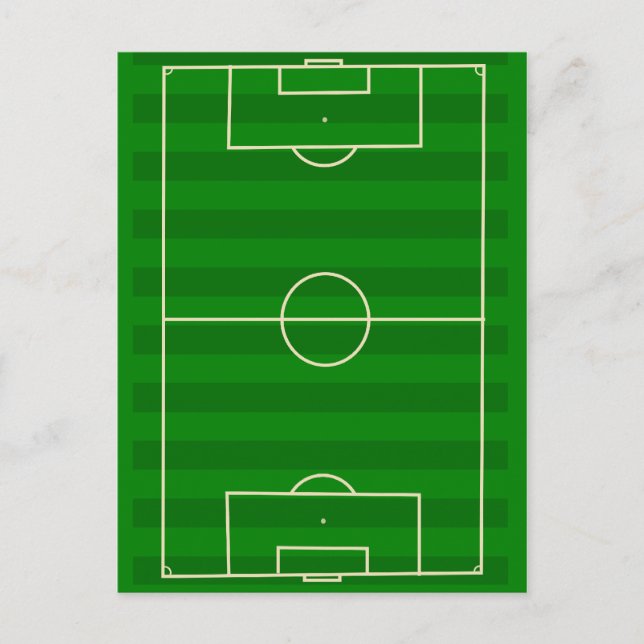 Carte Postale Champ de football (Devant)