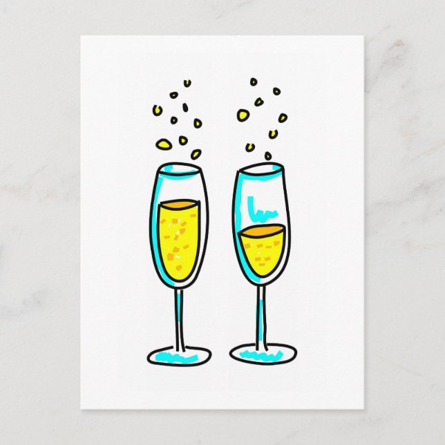 Carte Postale champagne (Devant)