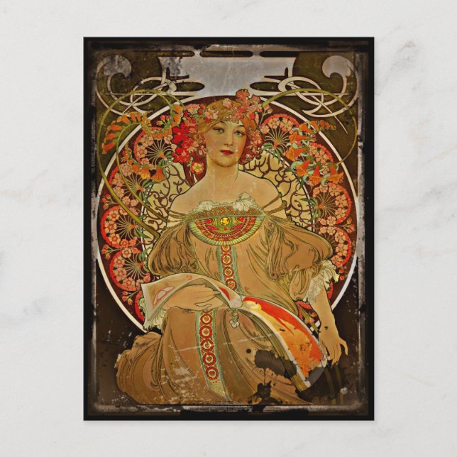 Carte Postale Champagne GIrl c1897 (Devant)