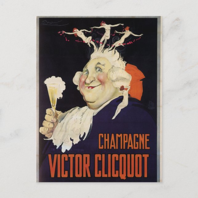 Carte Postale Champagne vintage (Devant)