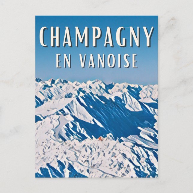 Carte Postale Champagny-en-Vanoise Station de ski (Devant)