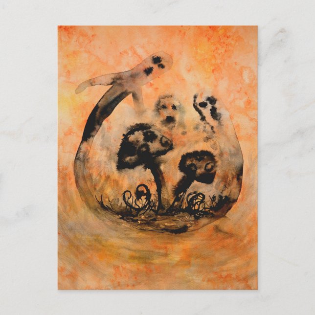 Carte postale Champignon Fantôme (Devant)