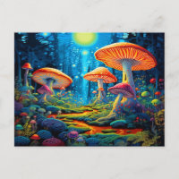 Champignons Colorés Fantastiques 