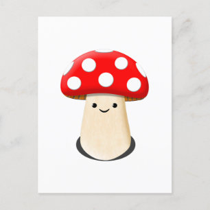 Carte Postale Champignons mignons
