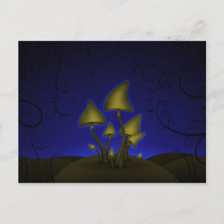 Carte Postale Champignons (Nuit d'Halloween)