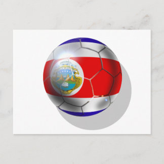Carte Postale Championnat du monde de football drapeau du Costa 