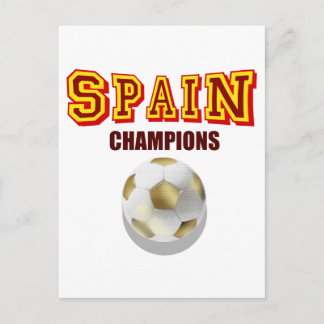 Carte Postale Champions du monde d'Espagne 2010