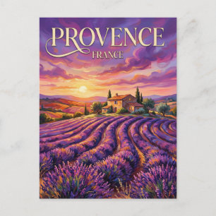 Carte Postale Champs de lavande de Valensole France