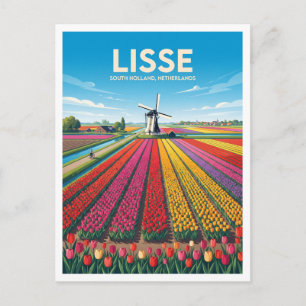 Carte Postale Champs de tulipes de Keukenhof, Lisse Pays-Bas Voy
