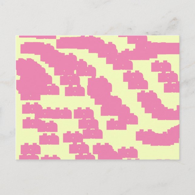 Carte Postale chanceux rose 888 (Devant)