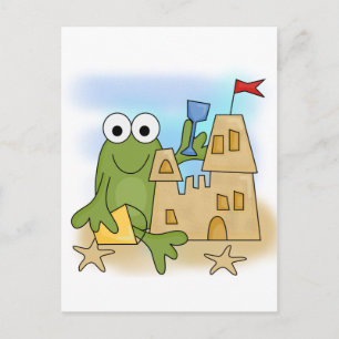 Carte Postale Chandails et cadeaux de Frog Sand Castle