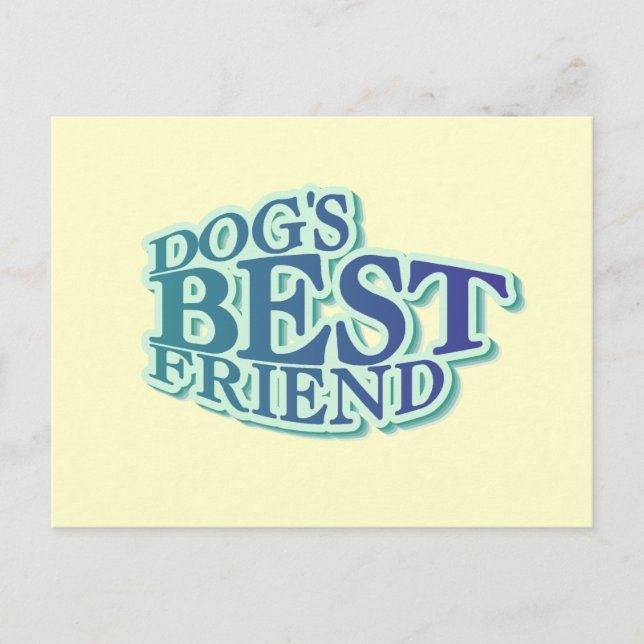 Carte Postale Chandails et cadeaux du meilleur ami du chien (Devant)