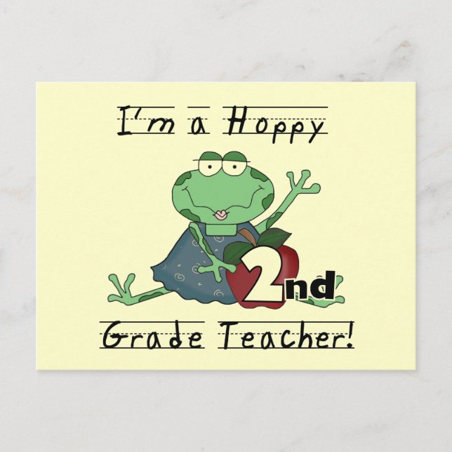 Carte Postale Chandails et cadeaux pour enseignants de 2e année  (Devant)
