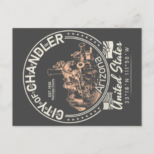 CARTE POSTALE CHANDLER ARIZONA - LOCOMOTIVE - CHEMIN DE FER