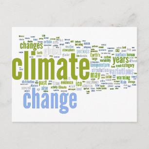 Carte Postale changement climatique un