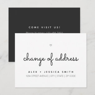 Carte Postale Changement d'adresse Nous avons déplacé plus simpl