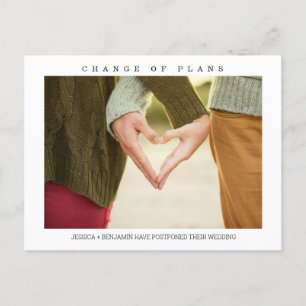 Carte postale Changement de plan photo minimaliste