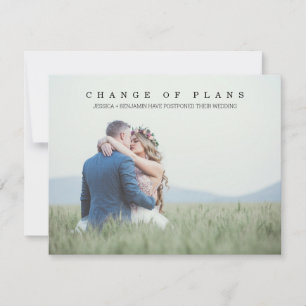 Carte postale Changement de plan photo minimaliste