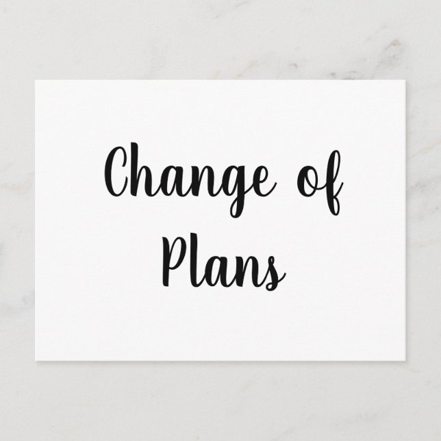 Carte Postale Changement de régime Annulation du mariage report (Devant)