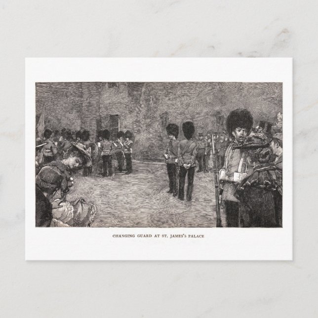 Carte Postale Changer de garde au Palais Saint-Jacques (Devant)