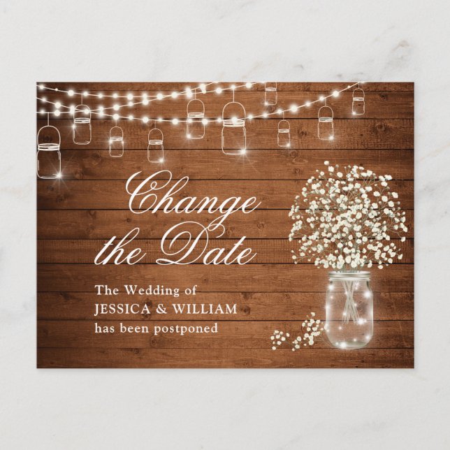 Carte Postale Changer la date Mariage de la bambou de l'haleine  (Devant)