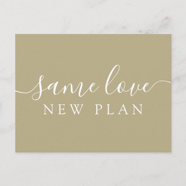 Carte Postale Changez simplement la date Mariage Faire-part Post (Devant)