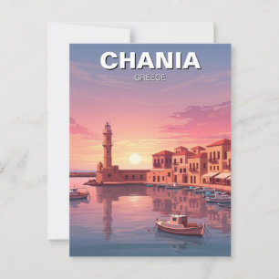 Carte Postale Chania Grèce Voyage